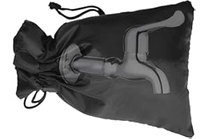 FuninCrea 1pc de Housse pour Robinet pour l'Hiver 7 "L x 9,8" H, Couvercle de Robinet d'Eau Isolé Anti-gel et Étanche Équiipé de Cordon de Serrage, Housse de Robinet d’Extérieur Réutilisable (L)