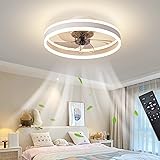 Ventilatore Da Soffitto Con Luce OMGPFR | Telecomando E APP | 6 Velocità, Timer | Nero 40CM - Foto 9