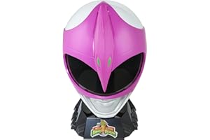 Power Rangers SD-HSBF12695L0, Mighty Morphin - Casco da replica con supporto di visualizzazione esclusivo