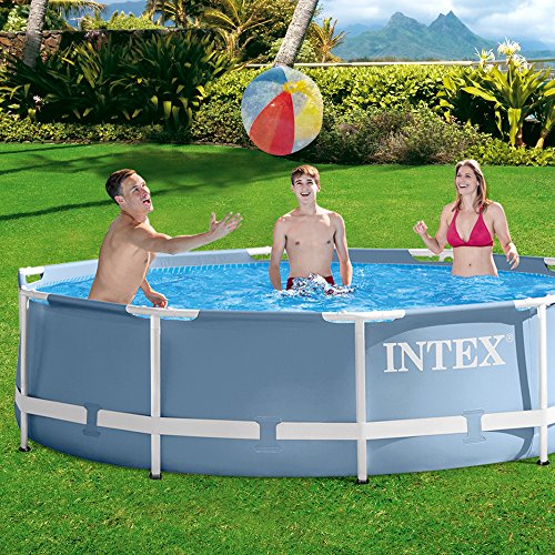 Intex-Set piscinette Rohrmotor blau gefrostet 305 x 305 x 76 cm 4500 L 28702 NP - 2