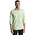 Peter England Men's Checkered Casual Everyday Full Sleeve Shirt | 100% Cotton