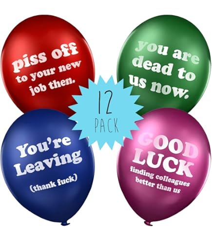 Rude That You Are Leaving But Ok Decorations 9Pcs Farewell Party Decorations Black Gold Rude That You're Leaving But... Going Away Party Decorations