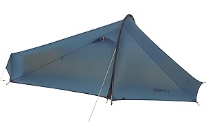 OEX Phoxx I Ultralite Tent for 1 Person with Porch Area, 1 Man, Ultra Lightweight, Compact Pack Size, Easy to Pitch, Single Pole, Backpacking, Hiking, Weekend Trips, Wild Camping, 1500mm HH, Blue