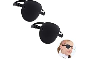 2 par justerbara 3D-patchar för piratögon