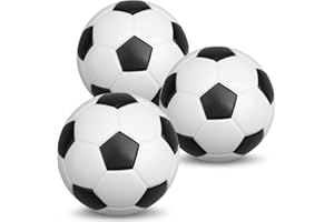 MECHANIKER Mini ballon de football en mousse de 12,7 cm, mini ballon de football souple pour tout-petits, 16 cm (blanc)