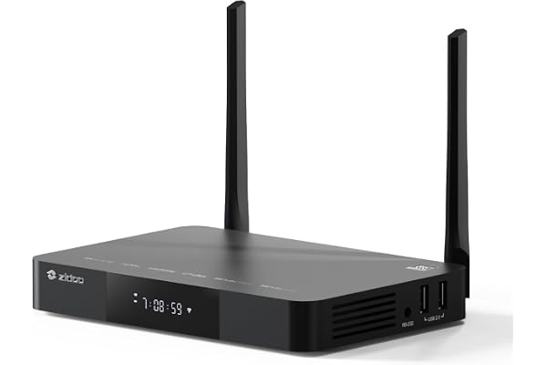zidoo Z9X 8K - 8K HDR Lecteur multimédia, système d'exploitation Android 11, processeur Amlogic S928X-K 6G + 64G, Moteur vidéo VPU et Moteur d'image VS10, Blu-Ray 4K Ultra HD, BDMV/ISO, pour Lecture