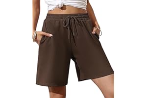 Migcaput Pantaloncini Donna Estivi Pantaloni Corti Pigiama Donna Cotone Shorts Donna Casual Pantaloncini Donna Notte con Tasche