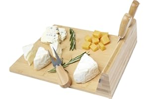 NOTRASH2003 Planche à fromage en bois avec support magnétique pour les 4 couverts - Livré sans fromage