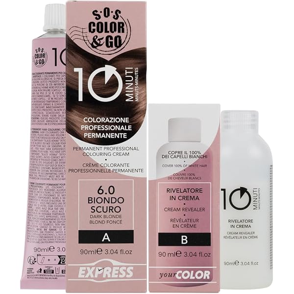 Alterego Italy Fast Color Haarfarbe 5/7 (castano Chiaro Braun) - Permanente Coloration In 10 Minuten, 100 Ml