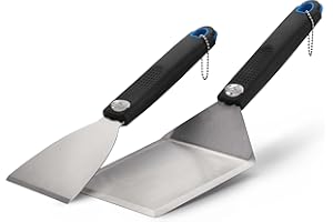 Napoleon 70030 2-teiliges Plancha Werkzeugset Grill Werkzeug Set, schwarz