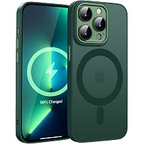 IPhone 13 Pro Max Hülle Mit MagSafe: Magnetisch, Stoßfest & Dünn In Matt Grün