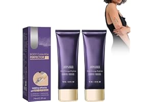 GRGOWE 2 Stück Body Make up, Foundation Wasserfest, Concealer für den Körper, Tattoo Cover up Makeup, Body Coverage Perfector, Für Tattoo, Narbe, Mild Komfortabel, Light, Geeignet für alle Hauttypen