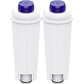 2Stücks Kaffeemaschine Wasserfilter für DeLonghi, Wasserfilter Delonghi Magnifica s DLSC002 Siebträgermaschine Delonghi Wasse