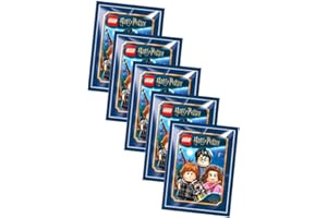 BLUE OCEAN / STRONCARD Blue Ocean LEGO Harry Potter Sticker Serie 1 (2023) - 5 Tüten Sammelsticker Bundle + 10 Originale STRONCARD Hüllen