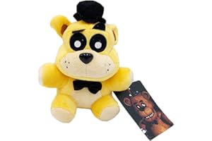 GRATIME FNAF-Peluches de Felpa de 18cm, muñecos de Freddy Fazbear, Bear Foxy, Rabbit Bonnie Chica, 5 Noches en Freddy, Peluches (Rojo Claro)