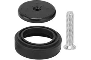 ALVINLITE Pre-Rinse Spray Valve Repair Kit for All Commercial Sink Sprayer Spray Face Bumper and Screw Repair Part (Black)