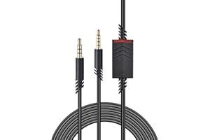 Aiivioll Cavo di ricambio A40 con funzione silenziosa per Astro/A40/A50, anche per cuffie da gioco A40 TR Xbox One PS4 Controller (nero, 2 m/6,6 ft)