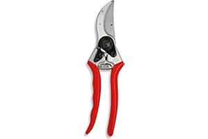 FELCO 2 Cesoie da giardino (diametro di taglio 25 mm, cesoie per mani grandi, lunghezza 215 mm, con scanalatura per la linfa, manici ergonomici)