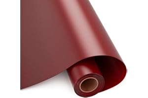 HKC Vinilo Autoadhesivo Adhesivo Mate Rojo 30cm x 400cm para Cricut y Silhouette Cameo, Vinilo Permanente para Taza, Ventana, Cerámica y Plástico