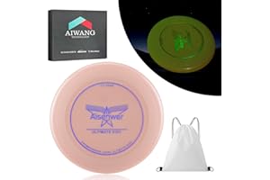 EEPLUYTY 175g Frisbee Competitivo, Frisbee Luminoso di Notte, Frisbee da Ultimate，Frisbee da Professionale, Sport Divertenti Aperta,Adatto a Giocatori Occasionali e Professionisti(Borsa di Stoccaggio)-Rosa