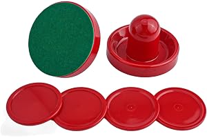 Air Hockey Pushers och Pucks med filtskydd, 96 mm diameter klubbmålvaktsset för ersättning och förbättrat spelande