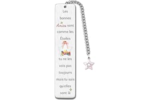 FCZIVA Marque-Pages Meilleurs Amies Cadeaux D'anniversaire Noël Pour Femmes Cadeau Retour à L’école Remise Diplômes Adieucadeaux Mignons Personnalisés Thanksgiving Retiré Rappel Génial Bon Ami Pour Toujours