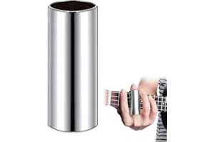 QEHYUELEFU Stainless Steel Guitar Slide, Finger and Knuckle Slide Metal Guitar Slides Bottleneck Slides for Electric Guitar Bass Acoustic Guitar and Other Stringed Instruments (6cm)