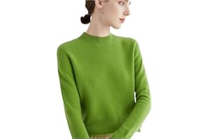 Zozogag Damen-Strickpullover Aus Merinowolle Und Kaschmir Mit Rollkragen, Langärmlig, Pullover, Oberteil