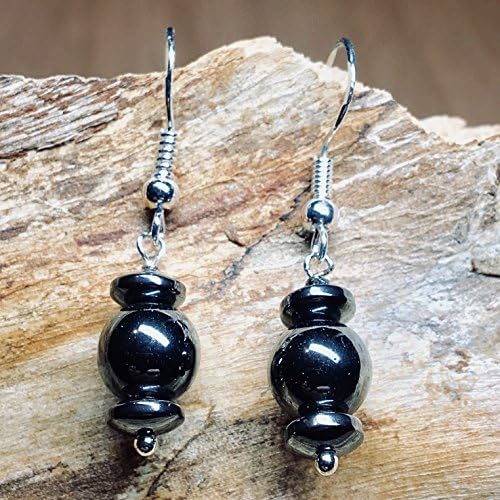 Earrings "RONDA" hematite earrings silver 925