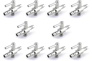 Chiloskit Divisor de distribuidor de válvula de aire de una sola vía de 10 piezas para bomba de acuario de aire