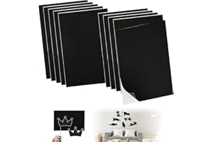 LYSHOOCE 10 unidades A4 de gomaespuma autoadhesiva, color negro, 22 cm x 30 cm, placas de espuma autoadhesiva, placas de espuma EVA de 2 mm, adecuadas para decoración de muebles de proyectos