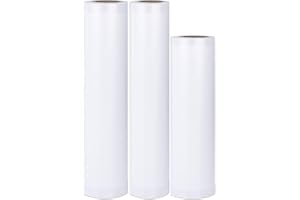 Raycial Professional Set di sacchetti sottovuoto in rotolo di pellicola per tutte le macchine sigillatrici di fogli, set di 3 rotoli da 20 cm/28 cm x 5 cm