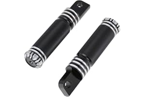 HDBUBALUS Moto Pied Piquets moleté surfaces Repose-pieds Repose-pieds avant arrière pour Harley Touring Sportster Softail Dyna