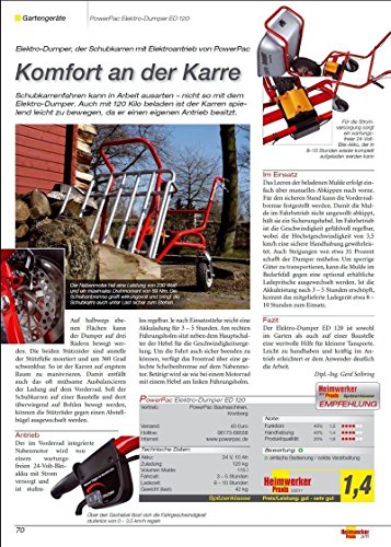 NEU SERIENMÄßIG: Mit Rückwärtsgang inkl. Ladestandanzeige — AKTIONSPREIS BIS ZUM 01.07.17 – POWERPAC ED120 – AKKUSCHUBKARRE ELEKTROSCHUBKARRE SCHUBKARRE DUMPER MOTORSCHUBKARRE - 9