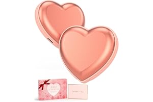 VIRELLE Calentadores de Manos Recargables - Calentador de Manos eléctrico de 5200mAh en Forma de corazón de 2PCS - Stoffers de calcetas para Mujeres, Regalos para Mujeres al Aire Libre, Caza, Camping
