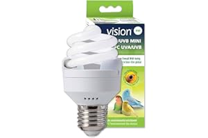 Lampade compatte Fluorescente per uccelli UVA/UVB Mini Hari Vision, 9 W