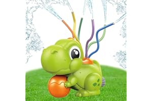ZDQC Wassersprinkler,Wasserspielzeug Sprinkler,Rasensprenger Kinder,Dinosaurier Wasserspielzeug,Wassersprenger Garten,Gartensprenger,Kinder Outdoor Spielzeug Garten