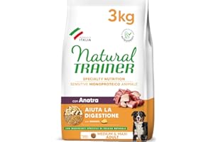 Natural Trainer Sensitive No Gluten Cibo per Cani Adulti con Anatra - 3kg