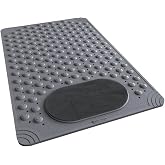 Sea Home Antrasit Renk Silikon Kaymaz Tabanlı Banyo Paspası Duş Kaydırmazı Vantuzlu 36 X 69,5 cm