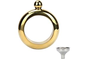 Kitchnexus Pulsera-petaca de acero inoxidable 304 con capacidad de 100 ml y embudo