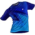 JJ TEES Polyester Half Sleeve Jersey with Round Collar and Digital Print All Over for Men Dry Fit Gym Workout Sports Regular Fit Tshirt