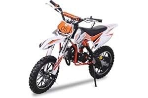 Actionbikes Motors Mini Moto Cross pour enfants Gazelle 49 cc | Moto Thermique Enfant - Velo Electrique - Pocket Bike - Jouet - Dirt Bike - Air Bike - Mini Moto Cross - Pokette (Orange)