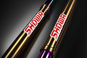 CMR DESIGN CO Aufkleber Gabel Stichers Kristall Motocross Enduro Kompatibel für Showa Rot (08)