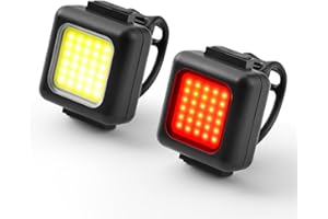 YSJJZRL vélo Feux Avant Lampe arrière 130/80LM 150mAh LED vélo lumière IPX5 étanche 3 Modes Facile à Installer