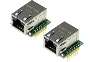 TECNOIOT 2 Unidades USR-ES1 W5500 Chip Nuevo SPI a LAN/Ethernet Convertidor TCP/IP Mod