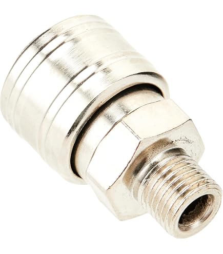 Raccord Rapide Européen Silverline Pour Air Comprimé - Taraudage BSP, 6 Mm, Longueur 43 Mm - 9