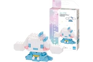 KAWADA Nanoblock Sanrio Cinnamoroll Kimono Model | Nanoblock Building Blocks Puzzles For Adults And Kids | Plastic Model Kits With Mini Bricks Make Great Sanrio Gifts For Boys Girls And Adults Age 12+