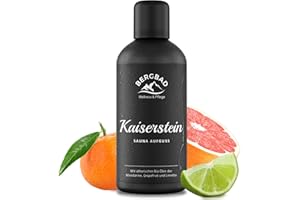 ‎BERGBAD BERGBAD BIO-Saunaaufguss Mandarine Grapefruit & Limette 100ml KAISERSTEIN - Natürlicher Sauna-Aufguss mit ätherischen BIO Ölen