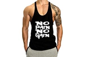 Voolga Canotta Palestra Uomo Estiva Muscle T-Shirt da Senza Maniche Allenamento di Bodybuilding Tank Top