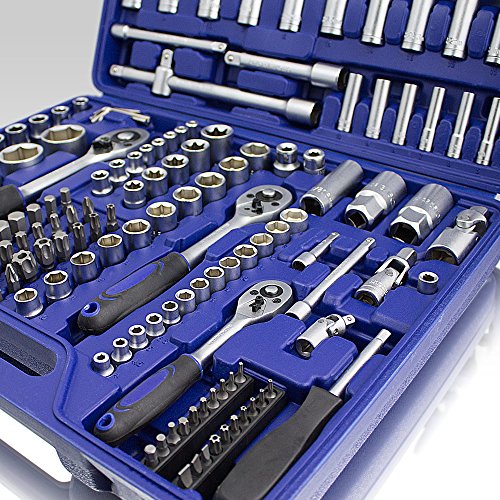 BITUXX® Ratschenschlüssel Werkzeugkoffer 171-teilig Knarrenkasten Ratschen Knarren Schlüssel - 5